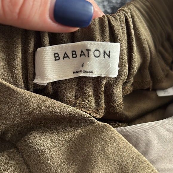 Aritzia Babaton Conan Olive Green pant size 4 - Picture 6 of 8